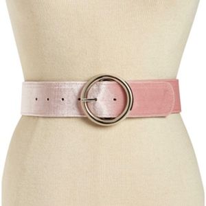 Steve Madden Women's Belt Blush Velvet Size Large